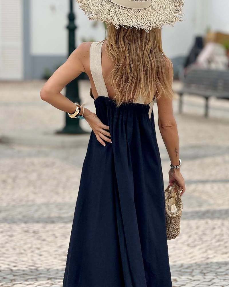 Victoria | Cross Neck Dress