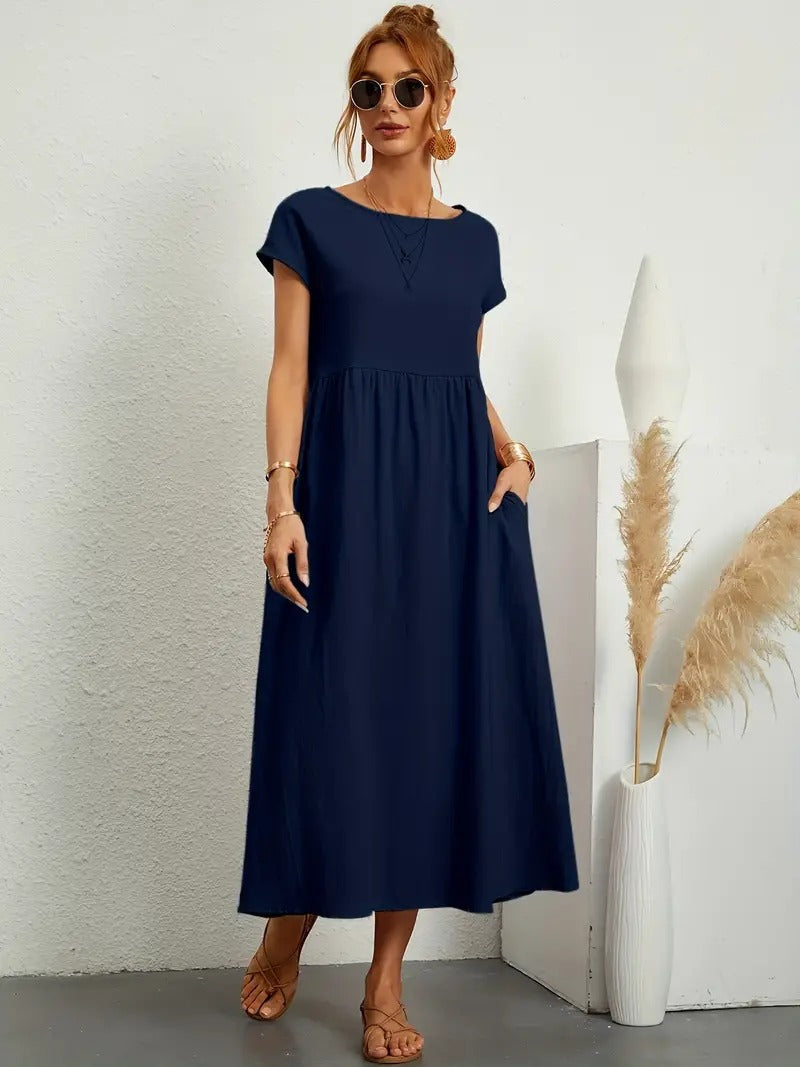 Sage | Casual Pocket Dress