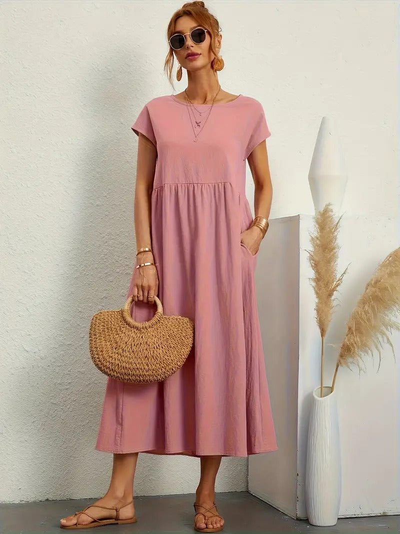 Sage | Casual Pocket Dress