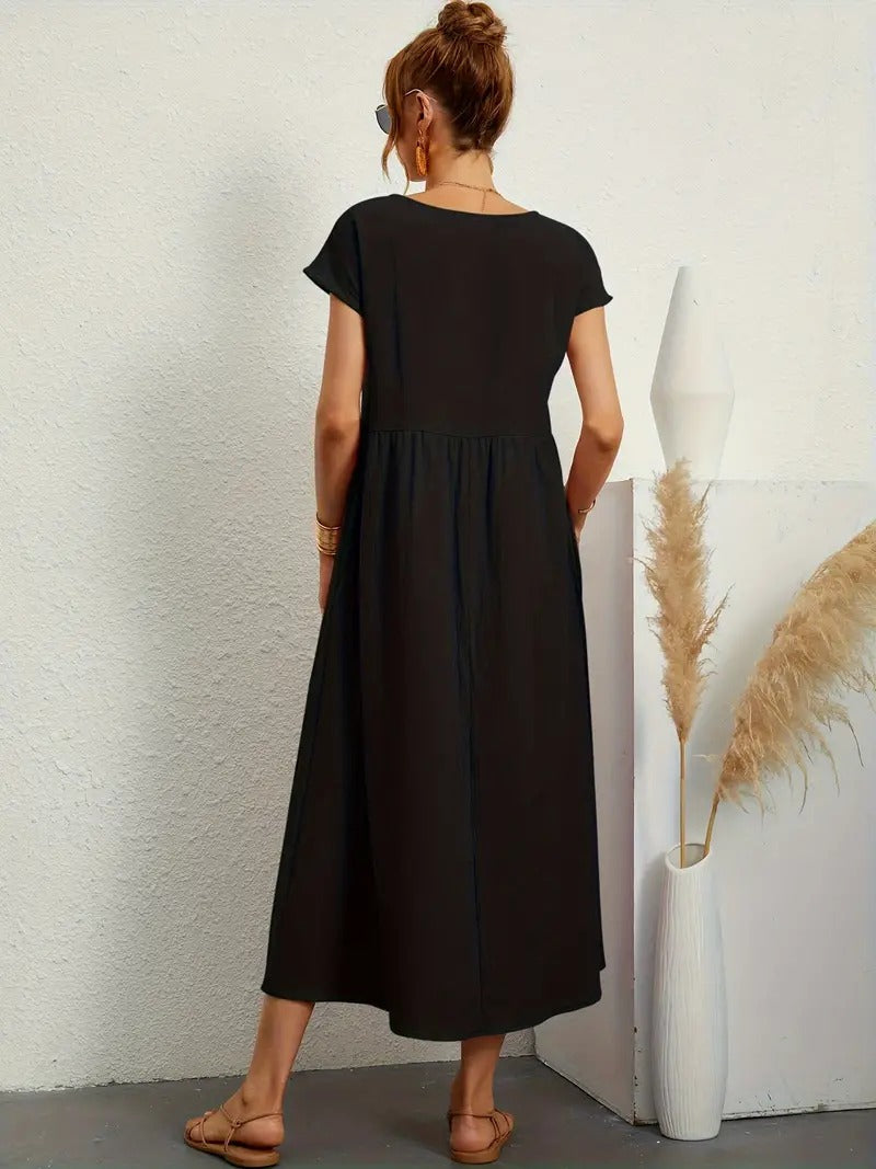 Sage | Casual Pocket Dress