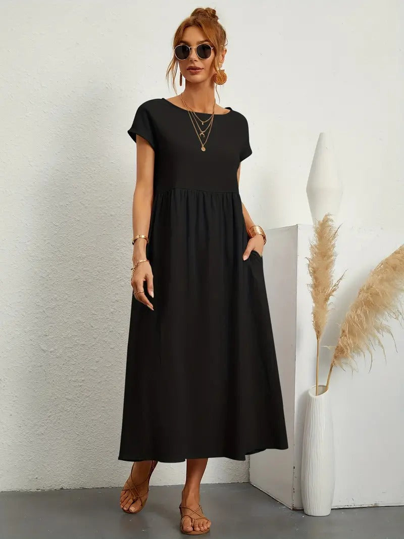 Sage | Casual Pocket Dress