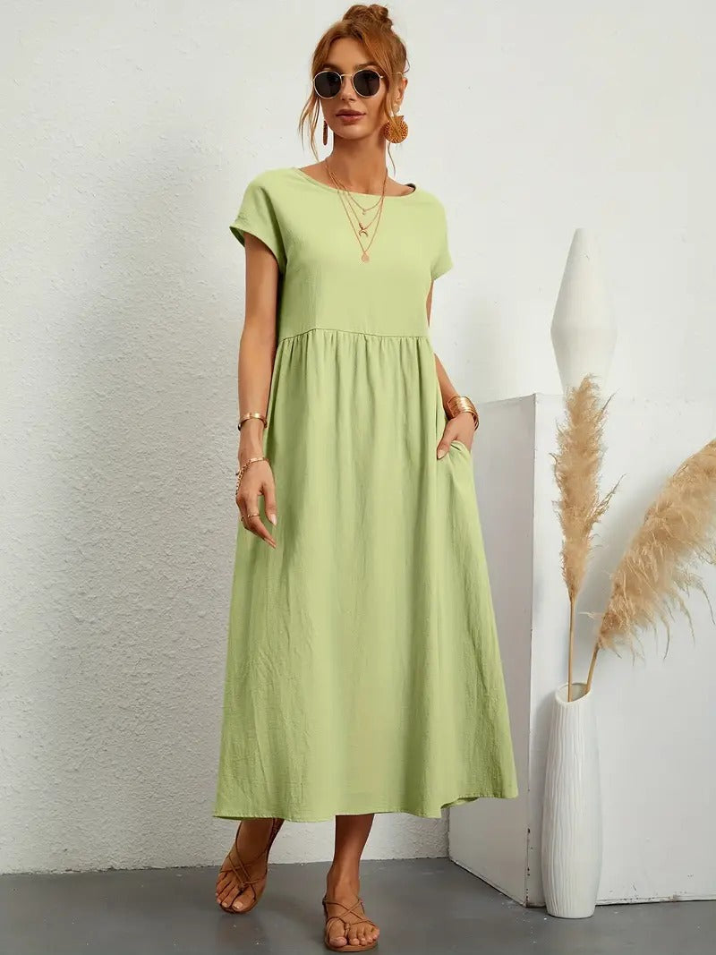 Sage | Casual Pocket Dress