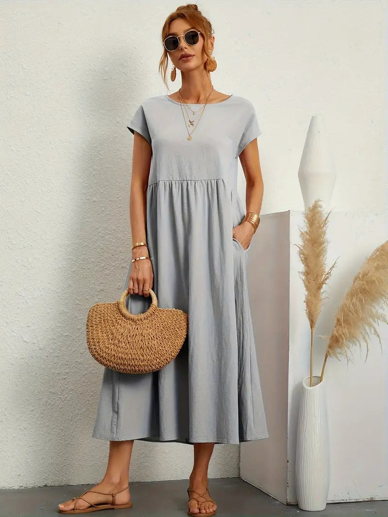 Sage | Casual Pocket Dress