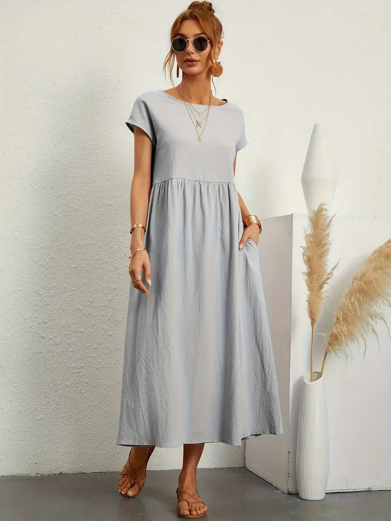 Sage | Casual Pocket Dress