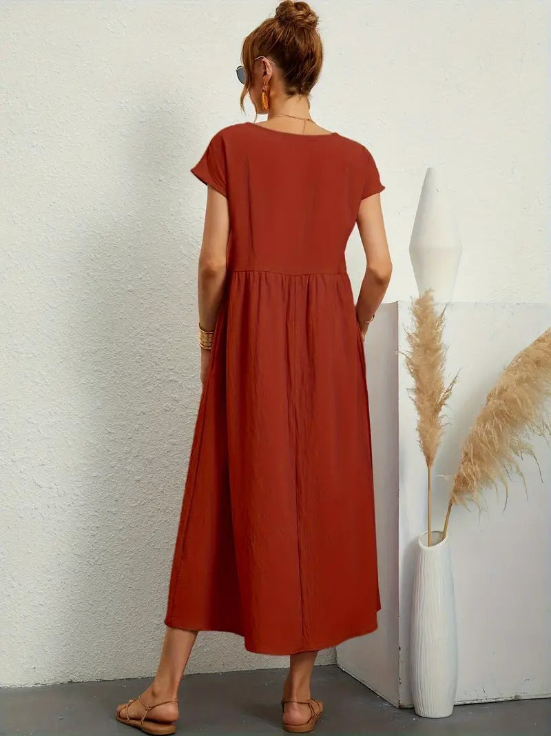 Sage | Casual Pocket Dress
