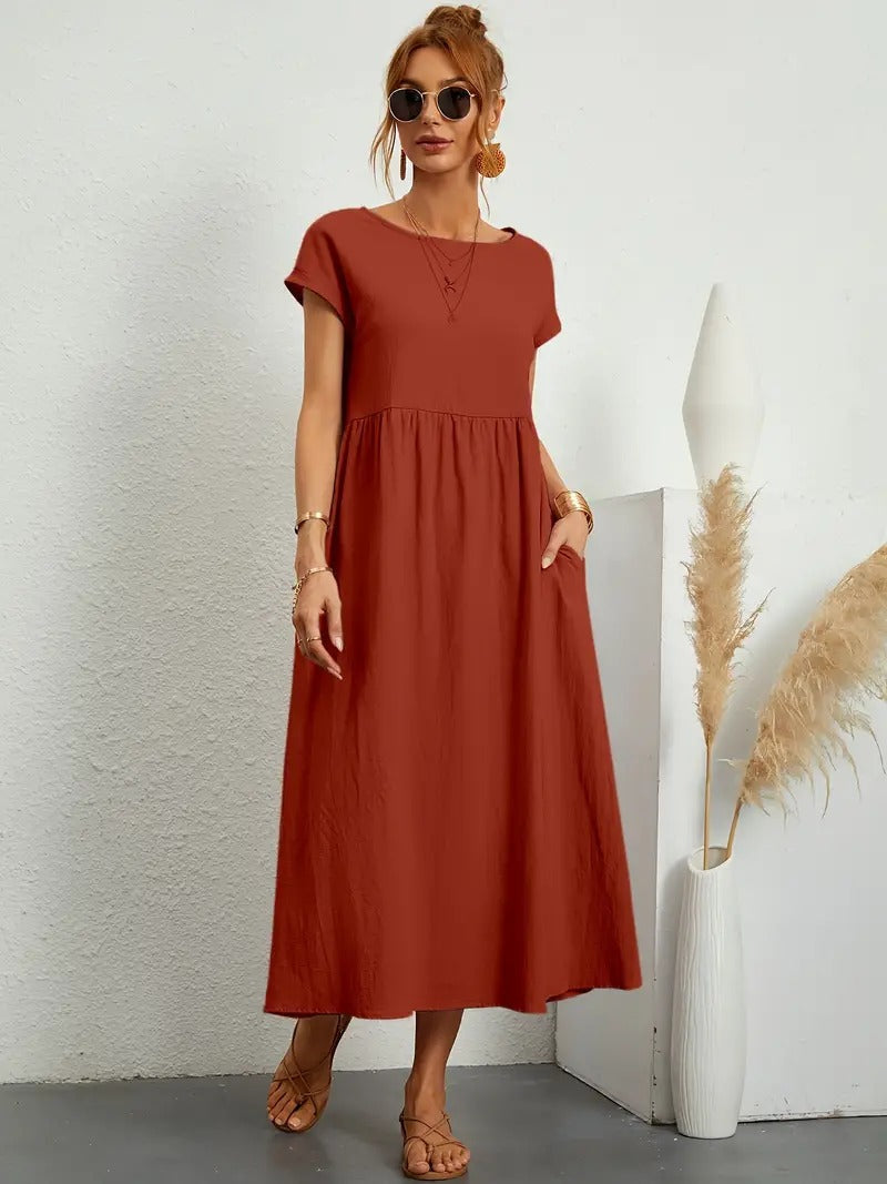 Sage | Casual Pocket Dress