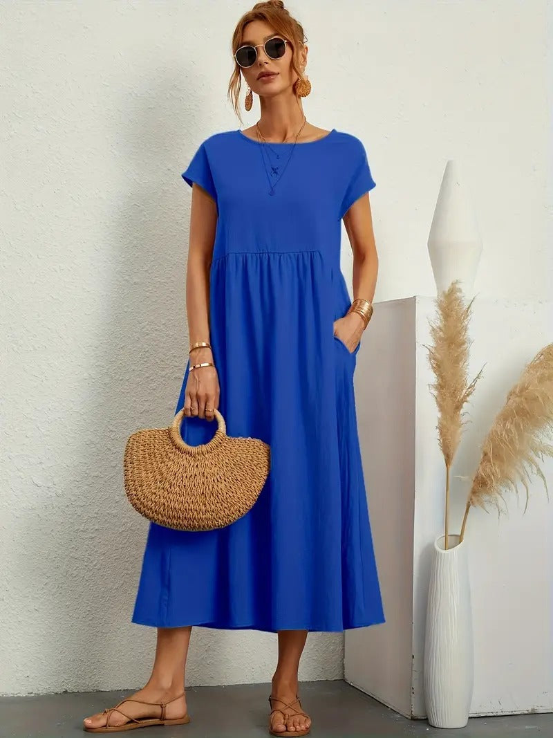 Sage | Casual Pocket Dress