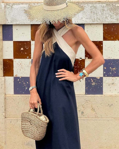 Victoria | Cross Neck Dress