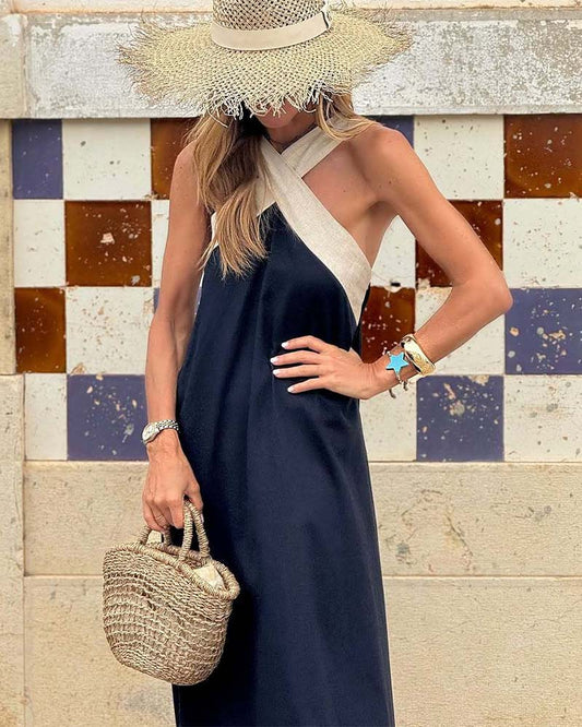 Victoria | Cross Neck Dress