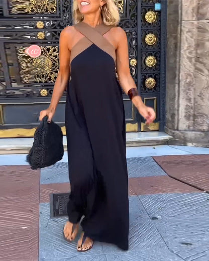 Victoria | Cross Neck Dress