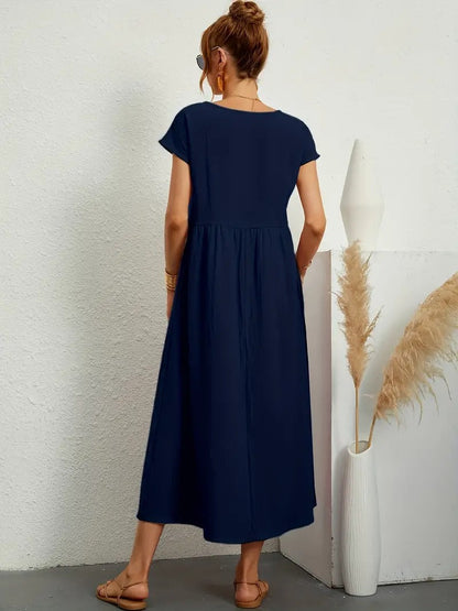 Sage | Casual Pocket Dress
