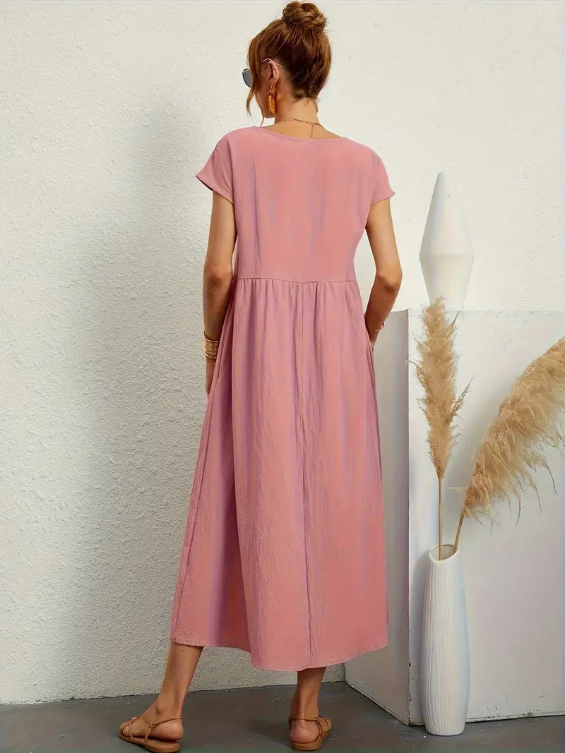 Sage | Casual Pocket Dress