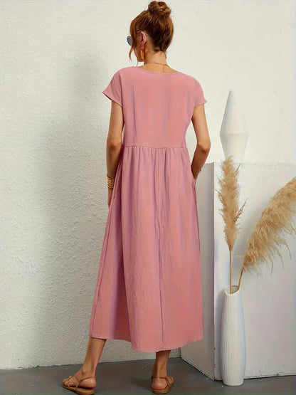 Sage | Casual Pocket Dress