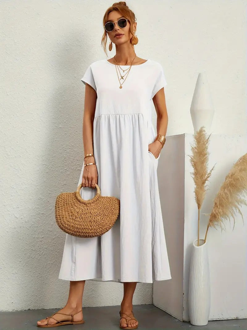 Sage | Casual Pocket Dress