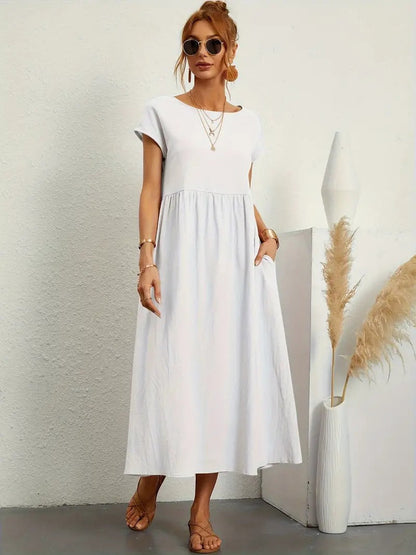 Sage | Casual Pocket Dress