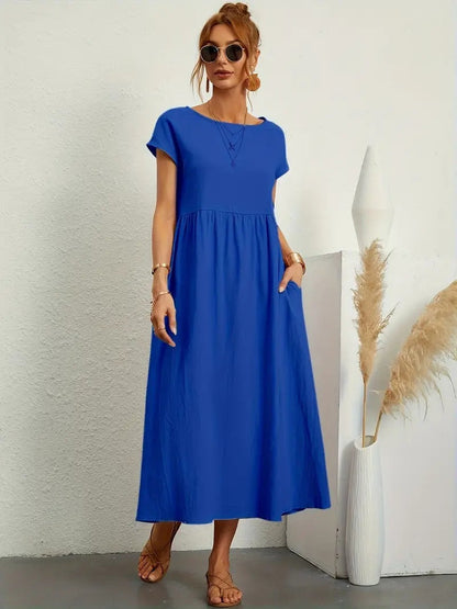 Sage | Casual Pocket Dress